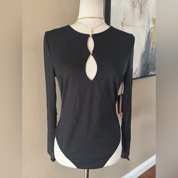 🆕Black mesh long sleeve bodysuit - Picture 10 of 12